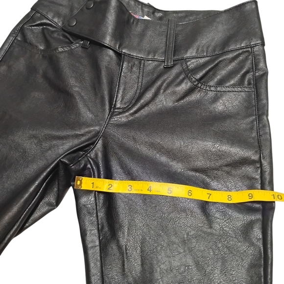 Urban Outfitters | EUC | Y2K Low Rise Faux Leather Belted Boot Cut Pant | Size 4 - Picture 13 of 16